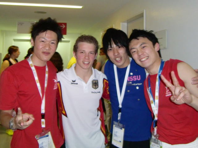 ファビアン・ハンビューヘン選手と部員