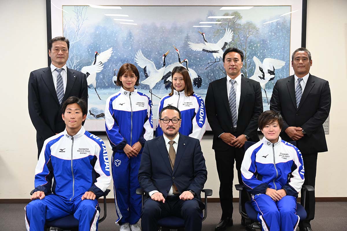 水泳部水球ブロックの学生4名が東京五輪内定しました01