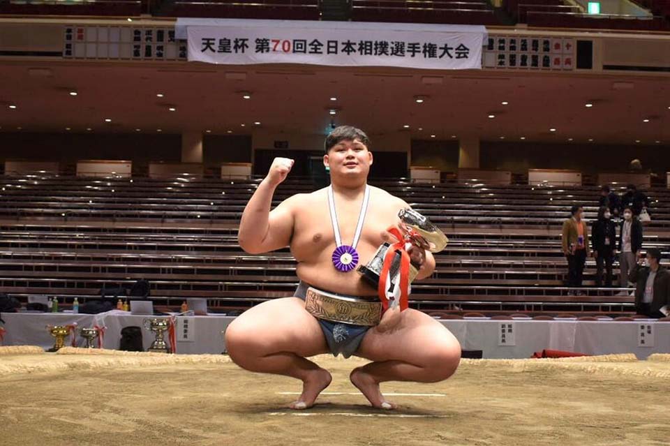 天皇杯第70回全日本相撲選手権大会で3年生の中村泰輝が個人優勝、第70代アマチュア横綱に輝く!_01
