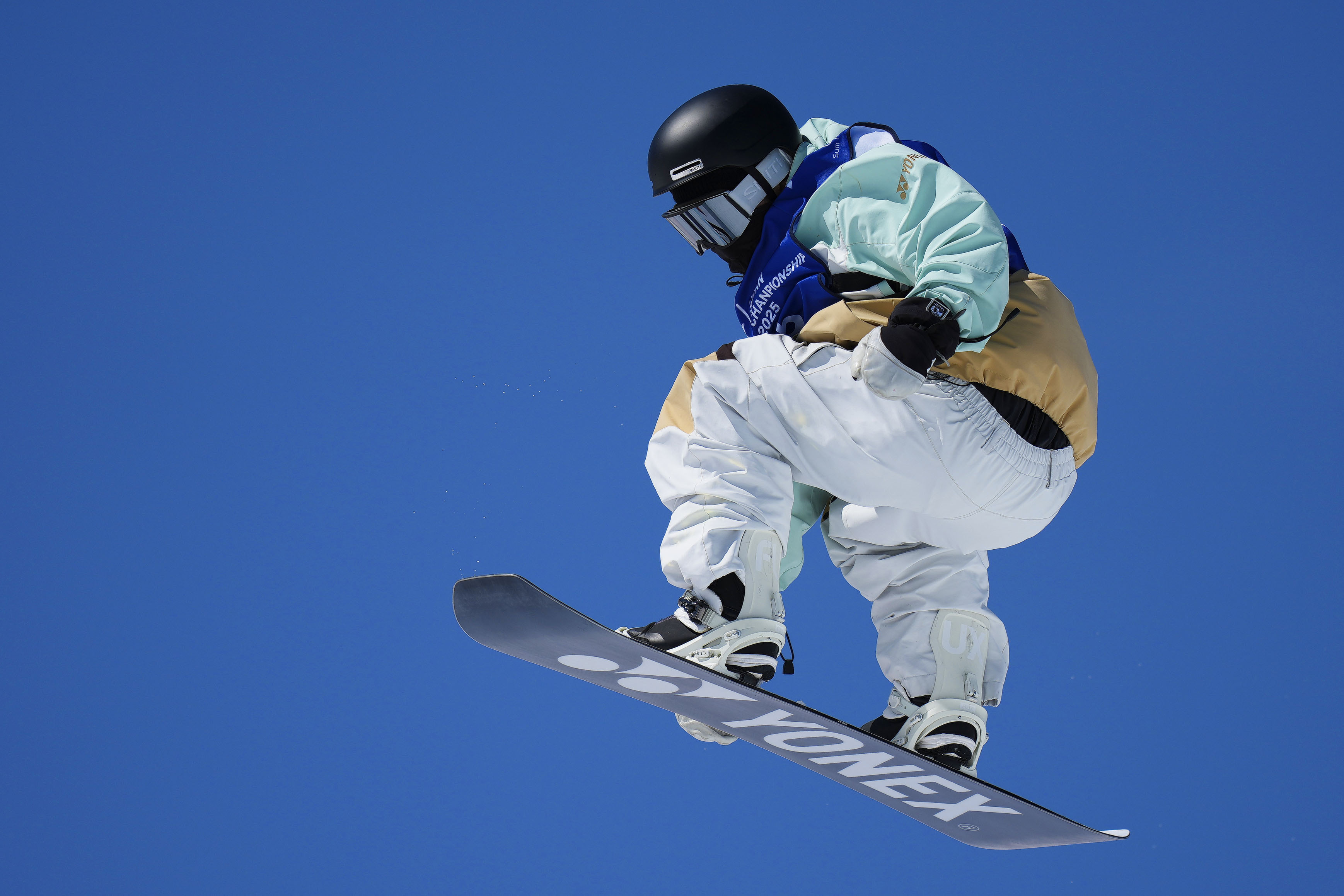 予選の戸塚優斗 スノーボード全日本ＨＰ 　男子ハーフパイプで決勝に進んだ戸塚優斗＝高鷲スノーパーク